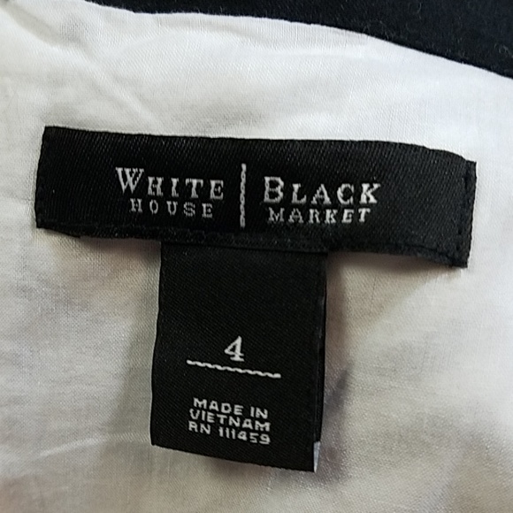 Stunning Black & White Full Skirt WHBM Dress - Picture 6 of 7